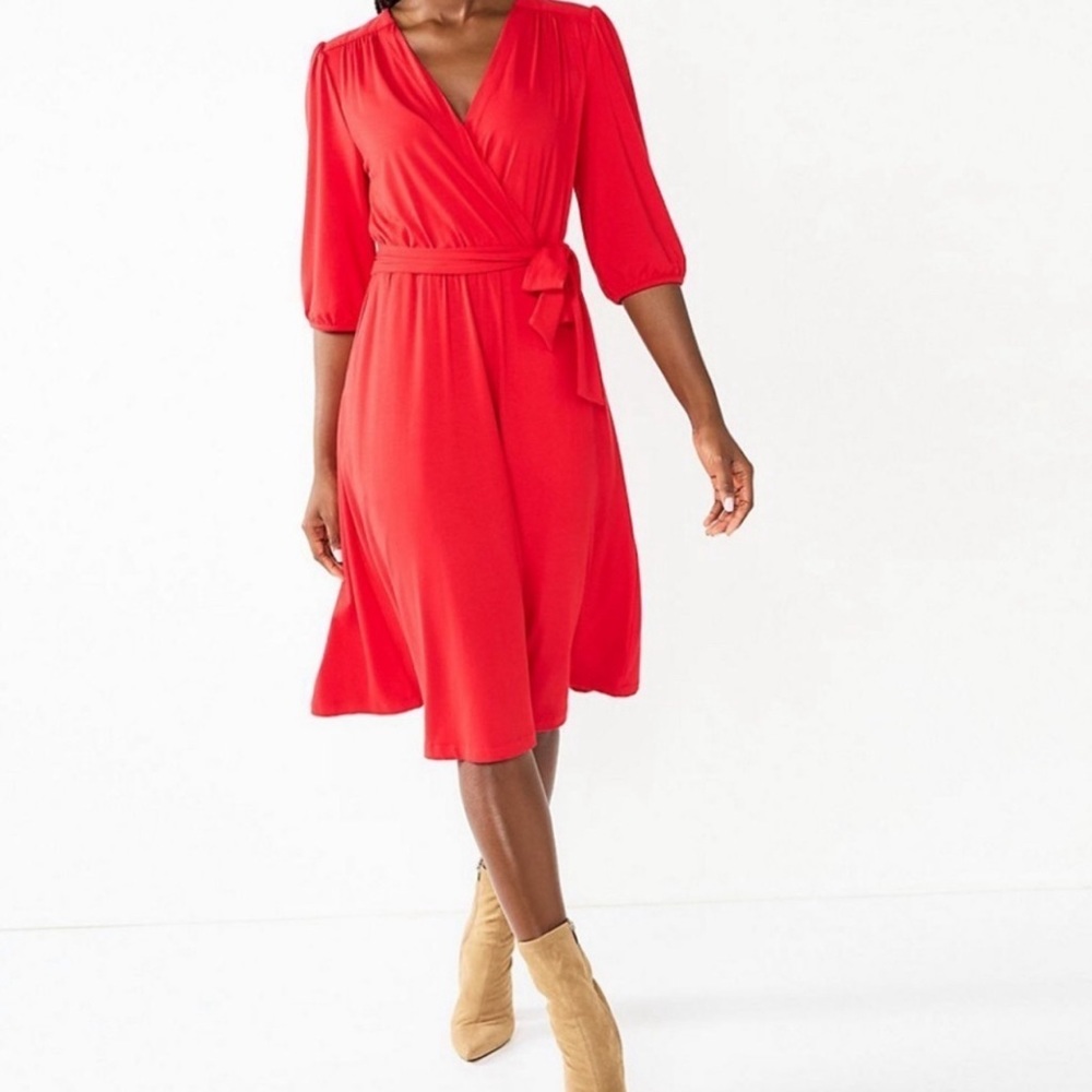 Draper James Red Wrap Dress